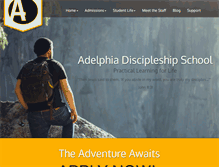Tablet Screenshot of adelphiaschool.com